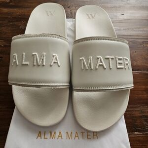 Alma Mater Men's Tao Cream Slides